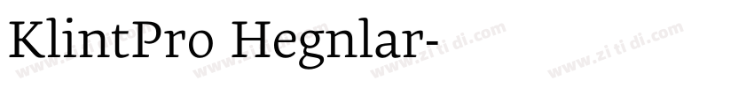 KlintPro Regular字体转换 KlintPro Regular字体转换